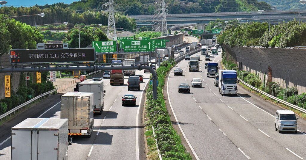 高速道路の様子